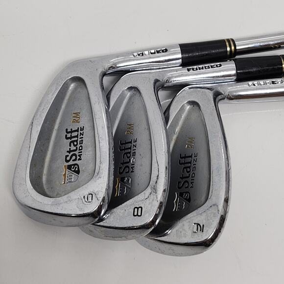 Wilson Staff Tour RM Forged 6 8 9 Irons lot RH Firestick 3.5 Regular Steel Shaft - Picture 4 of 12